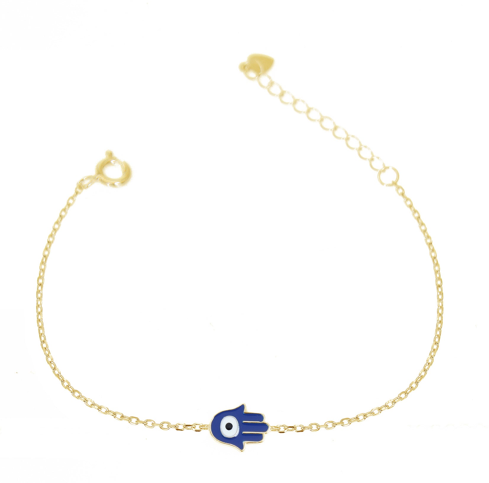 Mazel Hamsa Evil Eye Bracelet - Blue