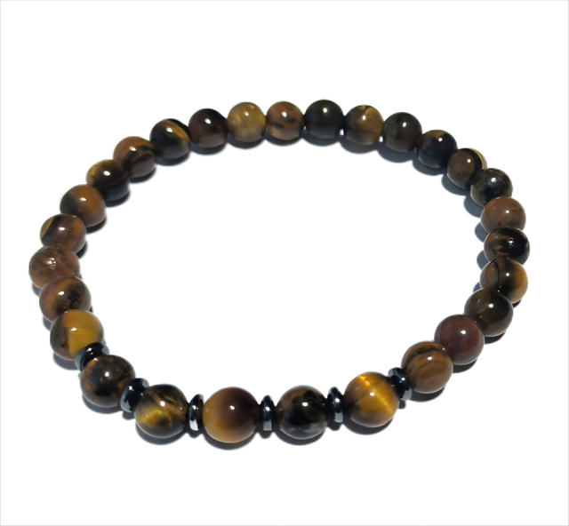 Unisex Bracelet 6mm Gemstones