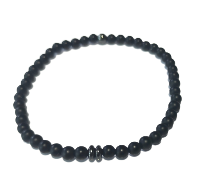 Unisex Bracelet 4mm Gemstones