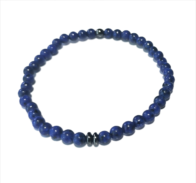 Unisex Bracelet 4mm Gemstones