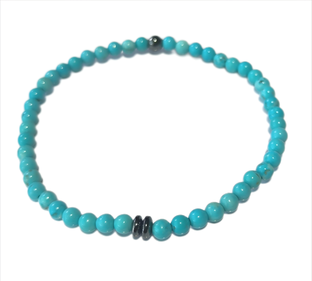 Unisex Bracelet 4mm Gemstones