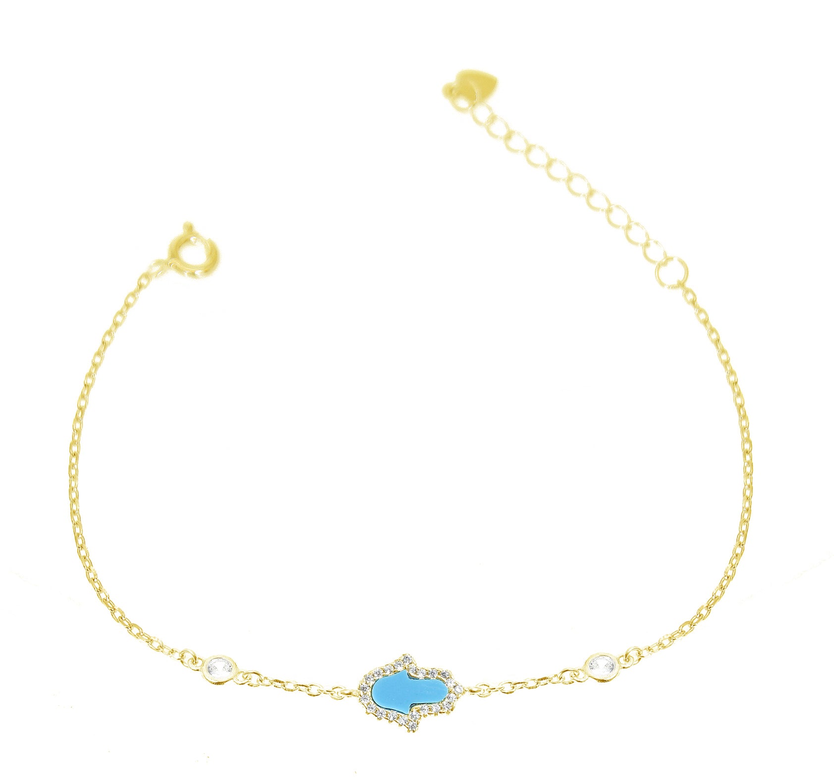 Mazel Turquoise Hamsa Bracelet