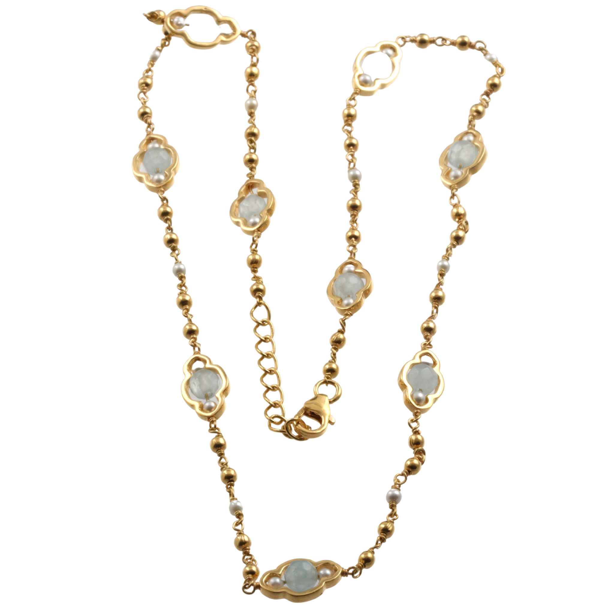 Moments In Time Semi Precious Faceted Stone Necklace