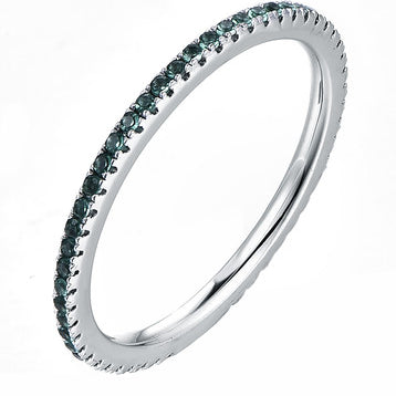 Sterling Silver CZ Thin Ring
